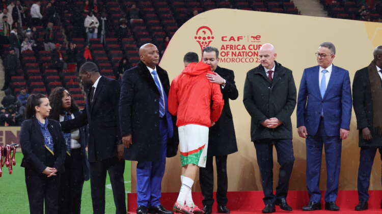 بتعليمات سامية من جلالة الملك الأمير مولاي رشيد يستقبل أعضاء المنتخب الوطني لكرة القدم